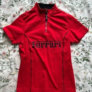 Vintage Official Ferrari Zip Up Tee